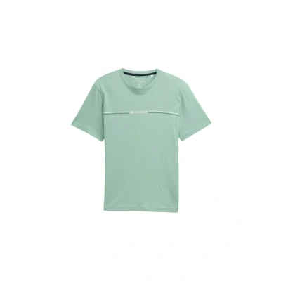 Abbildung von TOM Tailor CREW NECK Tshirt print, Herren, Größe: Small, Dust green