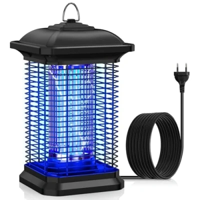 Abbildung von EUQQZU Insektenvernichter Elektrisch, UV Mückenlampe, 18W 4000V Leistungsstarker Wasserdichter Fliegenfalle Fliegenfallenreichweite 100M², für den Innen und Außenbereich