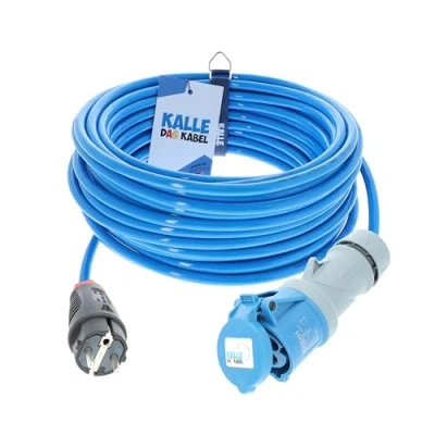 Abbildung von CEE Adapterleitung Kalle Blue Extreme SCHUKO auf 3G 2,5mm² 10 Meter