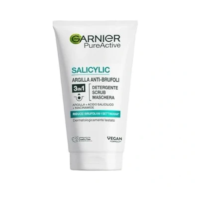 Abbildung von Make up Entferner gel detergente scrub anti imperfezioni 3 in 1 skin naturals pure 150 ml
