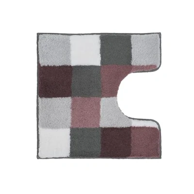 Abbildung von Kleine Wolke Badematte &quot;Caro&quot;, Höhe 25 mm, rutschhemmend beschichtet, fußbodenheizungsgeeignet, Badteppich, modernes Karo Muster, Pastell Farben, waschbar