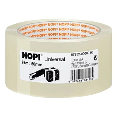 Abbildung von NOPI Universal (4040) Packband 50 mm x 66 m transparent
