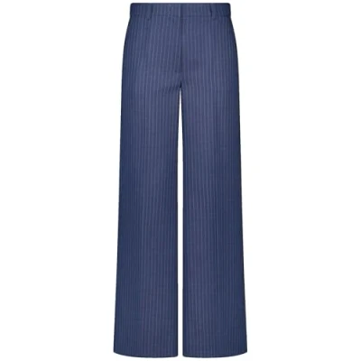 Abbildung von Gerry Weber LANG Elegante Stoff MIT Nadelstreifen Stoffhose, Damen, Größe: 44, Blue striped