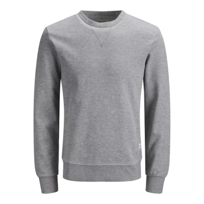 Abbildung von Jack &amp; Jones Jjebasic CREW NECK NOOS PS Sweatshirt, Herren, Größe: 4XL, Light grey melange