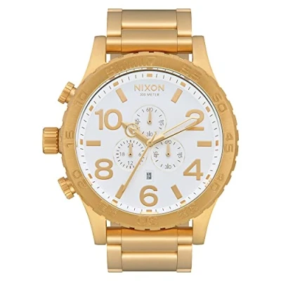 Abbildung von Nixon Herren Analog Quarz Uhr mit Edelstahl Armband A083 508 00