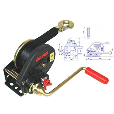 Abbildung von AL KO/ALKO Seilwinde Handwinde BASIC 450 A 450kg gebremst mit Abrollautomatik
