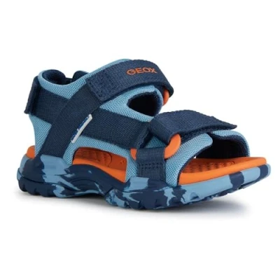 Abbildung von Geox Borealis Trekkingsandale für Kinder, Größe: 35, Light blue navy Schuhe