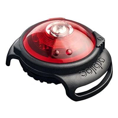 Abbildung von Orbiloc Dog Dual Safety Light Red Rot für alle Hunde Hundehalter vielseitig einsetzbar Sicherheitslicht Jogginglicht Dunkelheit