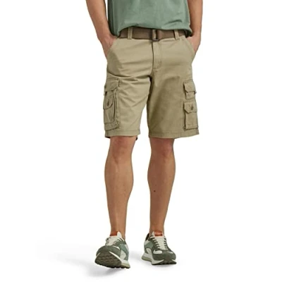 Abbildung von Lee Herren Latzhose mit Gürtel, groß und hoch, Khaki,