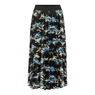 Abbildung von VILA Vinitban MIDI Alinienrock, Damen, Größe: XL, Black beauty