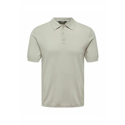 Abbildung von Only &amp; Sons Poloshirt, Herren, Größe: XL, Silver lining