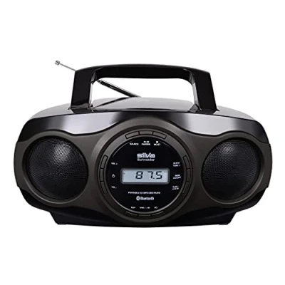 Abbildung von Silva Schneider MPC 17.7 BT Portabel Radio mit CD Player, Bluetooth, schwarz/grau