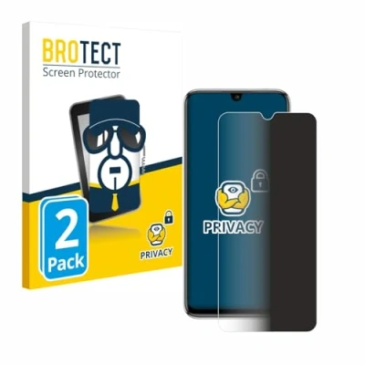 Abbildung von BROTECT (2 Stück Anti Spy Blickschutzfolie für Xiaomi Mi A3 Privacy Screen Protector [Displayschutz Folie, Sichtschutz, Blaulichtfilter]