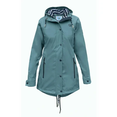 Abbildung von Madsea Regenjacke / wasserabweisende Jacke, Damen, Größe: 52, Petrolblau