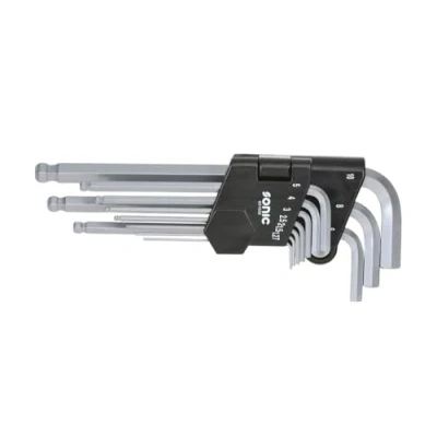 Abbildung von SONIC 601006 Winkelschraubendrehersatz 1.27mm, 1.5mm, 2mm, 2.5mm, 3mm, 4mm, 5mm, 6mm, 8mm, 10mm Chrom Vanadium Stahl 10