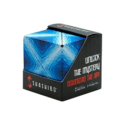 Abbildung von SHASHIBO Formwechsel Box Preisgekrönter, patentierter Zappelwürfel mit 36 Seltenerdmagneten lässt Sich in über 70 Formen verwandeln (Blue Planet)