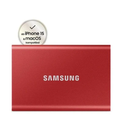 Abbildung von Samsung Portable SSD T7, 500GB, Rot