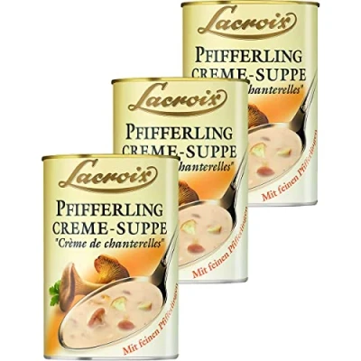 Abbildung von Lacroix Pfifferling Creme Suppe mit feinen Pfifferlingen 400ml 3er Pack