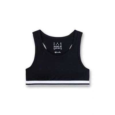 Abbildung von Sanetta Mädchen Bustier Schwarz Bequemes und angenehmes für aus einem Baumwoll Mix. Unterwäsche 152