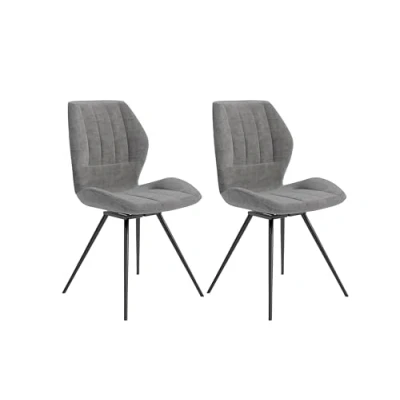 Abbildung von byLIVING Esszimmerstuhl &quot;Manhattan 2er Set&quot;, (Set), 2 St., Microfaser VINTAGE, drehbarer Stuhl mit modernem Mikrofaserbezug