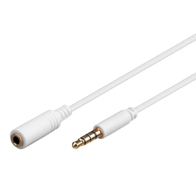 Abbildung von Goobay 62364 AUX Verlängerungskabel Audiokabel Verbindungskabel Klinkenkabel Klinke 3,5mm Stecker (4 Pin, Stereo) &gt; Buchse 3,5 mm