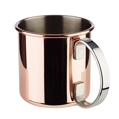 Abbildung von APS 93310 Becher MOSCOW MULE, Ø 9 cm, Höhe 0,45 Liter Edelstahl, Kupfer Look, hochglanzpoliert