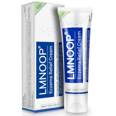 Abbildung von LMNOOP Ekzem Creme, Salbe zur Behandlung maximaler Stärke bei Hautausschlag, Psoriasis, Dermatitis, Urtikaria, Tinea pedis, Pilzinfektion, Anti Juckreiz, Linderung für empfindliche, gereizte Haut