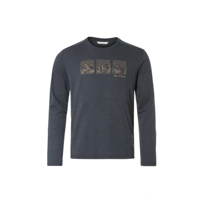 Abbildung von Vaude Rosemoor Langarmshirt, Herren, Größe: Small, Black oat