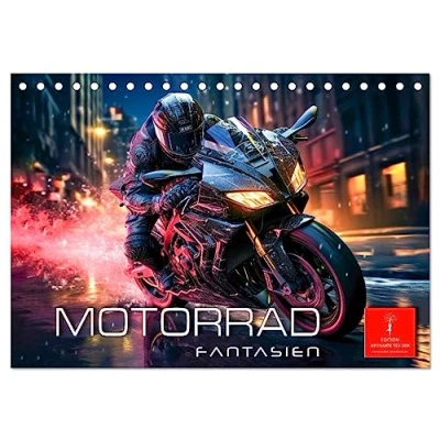 Abbildung von Motorrad Fantasien (Tischkalender 2025 DIN A5 quer), CALVENDO Monatskalender