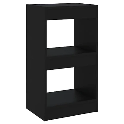 Abbildung von vidaXL Bücherregal Raumteiler Standregal Aktenregal Wandregal Regal Raumtrenner Aufbewahrung Büroregal Dekoregal Schwarz 40x30x72cm