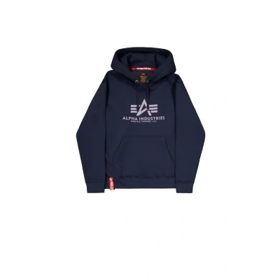 Abbildung von Alpha Industries FOIL Kapuzenpullover, Herren, Größe: Small, Marine