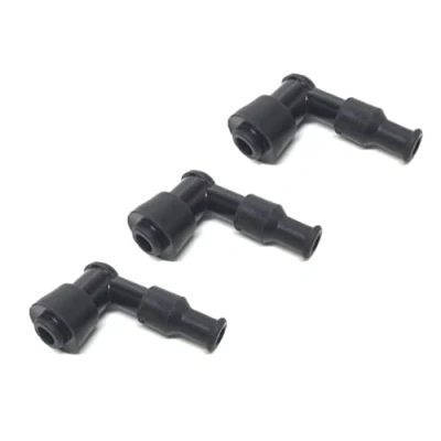 Abbildung von 3x Zündkerzenstecker Kerzenstecker 90 Grad wasserdicht für Piaggio NRG TPH Sfera Zip, Vespa LX LXV S 50 2 Takt Roller