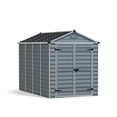 Abbildung von Canopia by Palram Gerätehaus Garten Skylight 6x10 Geräteschuppen Metall 185 x 304 cm Anthrazit Polycarbonatplatten rostbeständig UV Schutz