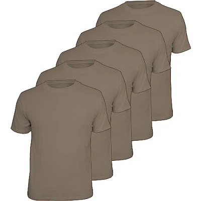 Abbildung von LOBO NEGRO® T Shirt Arbeits Worker Shirts 5er Pack Farbe: Schlamm