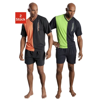 Abbildung von le jogger Shorty, (Packung, 4 tlg., 2 Stück), mit farbigem T Shirt