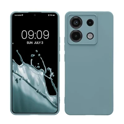Abbildung von kwmobile Handyhülle kompatibel mit Xiaomi Redmi Note 13 Pro 5G / Poco X6 Hülle Handy Case aus weichem Silikon in Antique Stone