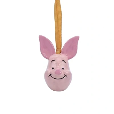 Abbildung von Disney Winnie The Pooh Hängender Baumschmuck Ferkel 7,4 cm x 4,8 5,7 Ornament Weihnachtsbaumschmuck Geschenke für Erwachsene