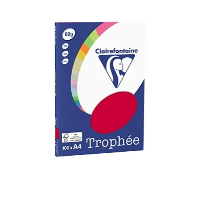 Abbildung von Clairefontaine Kopierpapier Trophee A4 80g/qm VE=100 Blatt kirschrot
