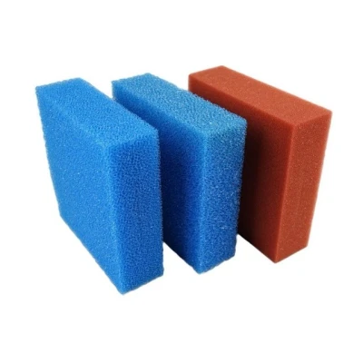 Abbildung von Biotec 5/10/30 Ersatzschwamm Sets passend für Oase Teichfilter/rote und Blaue Filterschwämme geschlitzt/Abmessung 25 x 8 cm/deutsche Qualität/Filterschwamm (Set 5 Oase)