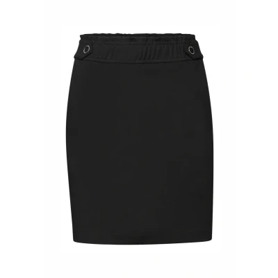 Abbildung von Street One Damen A361728 Paperbag Rock, Schwarz, 44