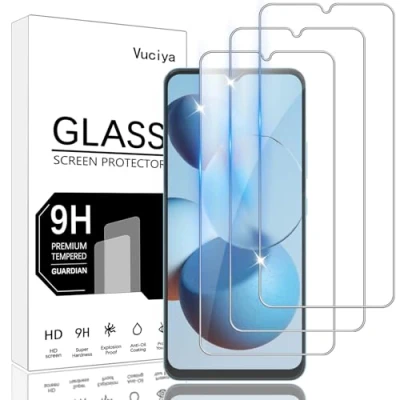 Abbildung von Vuciya Pack of 3 Screen Protector kompatibel mit CUBOT A10 panzerglas,9H Härte Schutzfolie,Anti Kratzen,Anti Bläschen,HD Clear Film,for