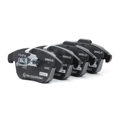 Abbildung von BREMBO P 24 076X Bremsbelagsatz exkl. Verschleißwarnkontakt ohne Zubehör FORD: MONDEO 4, Galaxy Mk2 MPV, 4 Turnier, VOLVO: S60 II, V60 I, V70 3