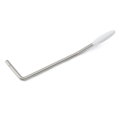 Abbildung von Musiclily Ultra 5mm Edelstahl Push in Style Tremolo Arm Tremolohebel Whammy Bar für China Wilkinson M Serie E Gitarre, Originalfarbe mit Weißer Kappe