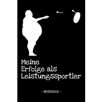 Abbildung von MEINE ERFOLGE ALS LEISTUNGSSPORTLER: Notizbuch Dart Lustig Scherz Übergewicht Geburtstag Tricks Rekorde Hobby 180 Geschenk liniert ca. DIN A5