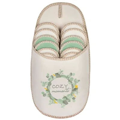 Abbildung von ONVAYA ABS Gästepantoffel, Cozy Moments, 6er Set, Antirutsch Sohle Hausschuh