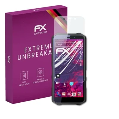 Abbildung von atFoliX Glasfolie kompatibel mit Oukitel WP12 Panzerfolie, 9H Hybrid Glass FX Schutzpanzer Folie