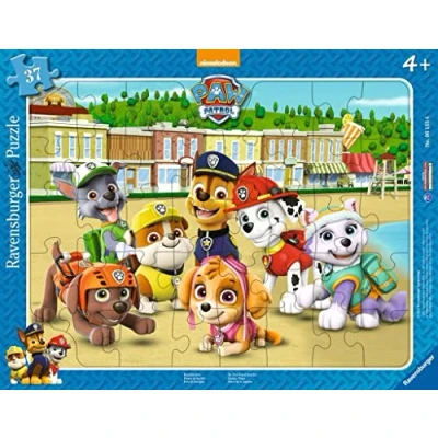 Abbildung von Ravensburger Kinderpuzzle 06155 Familienfoto Rahmenpuzzle für Kinder ab 4 Jahren, Paw Patrol Puzzle mit 37 Teilen