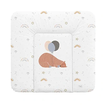 Abbildung von CEBA Baby Wickelauflage Weiche Wickelunterlage 75 x 72 cm / 85 cm, Wickeltischauflage für abwaschbar wasserdicht Made in EU