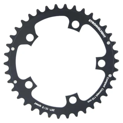 Abbildung von Stronglight Unisex Erwachsene 5 arm/110 stk Kettenblatt, Schwarz, 40 zähne EU