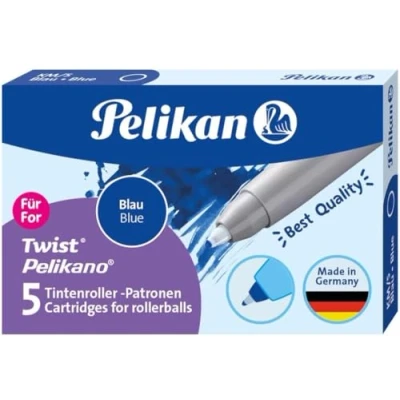 Abbildung von Pelikan 943399 Patronen für Tintenroller, blau, 5 Stück